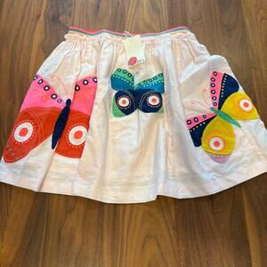 NWT Size 9-10 Mini Boden Butterfly Applique Skirt